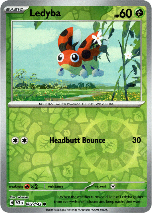 Ledyba - 002/142 (Scarlet & Violet: Stellar Crown) Common - Reverse Holo