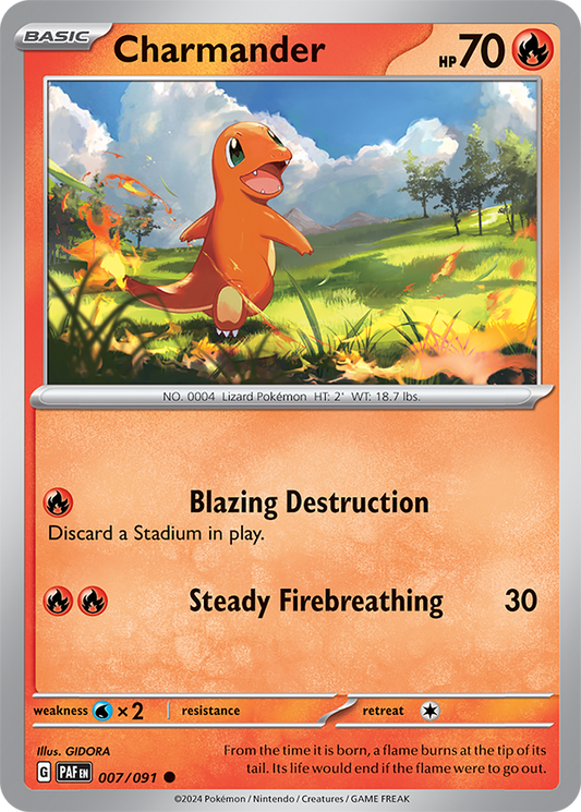 Charmander 007/091 (Scarlet & Violet: Paldean Fates) Common