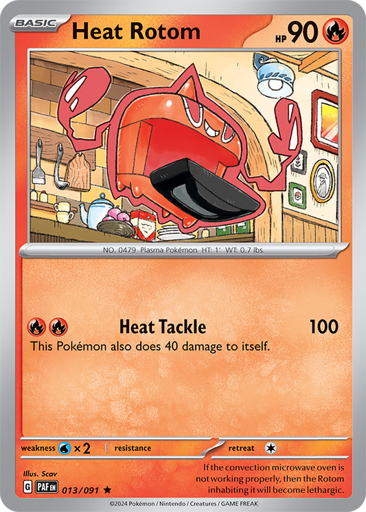 Heat Rotom 013/091 (Scarlet & Violet: Paldean Fates) Rare Holo