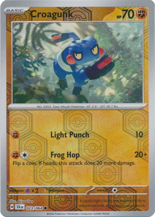 Croagunk 023/064 (Scarlet & Violet: Shrouded Fable) Common - Reverse Holo