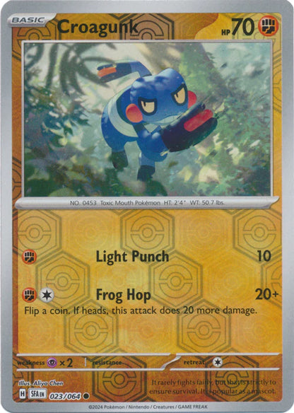 Croagunk 023/064 (Scarlet & Violet: Shrouded Fable) Common - Reverse Holo