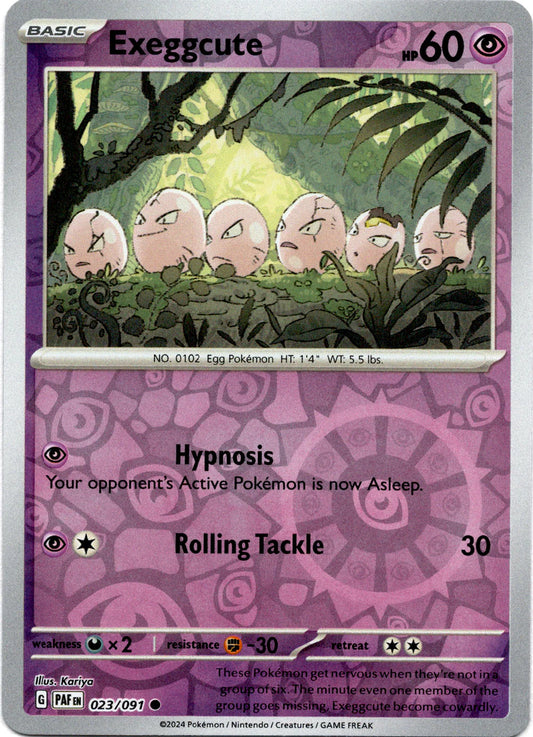 Exeggcute 023/091 (Scarlet & Violet: Paldean Fates) Common - Reverse Holo