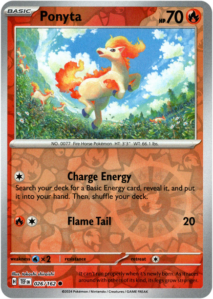 Ponyta 026/162 (Scarlet & Violet: Temporal Forces) Common - Reverse Holo