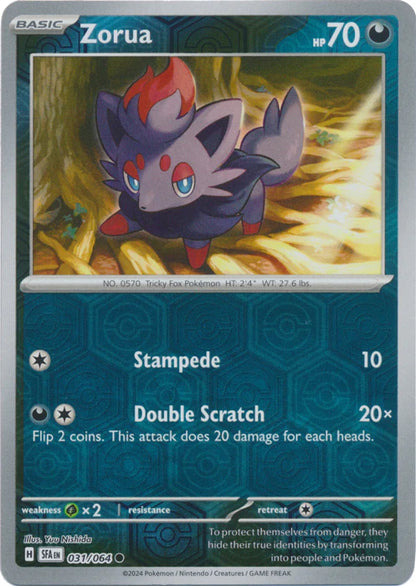 Zorua 031/064 (Scarlet & Violet: Shrouded Fable) Common - Reverse Holo