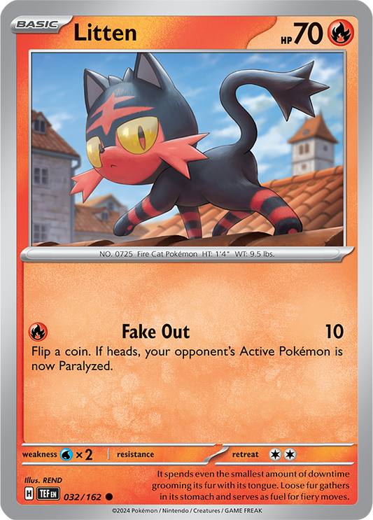 Litten 032/162 (Scarlet & Violet: Temporal Forces) Common