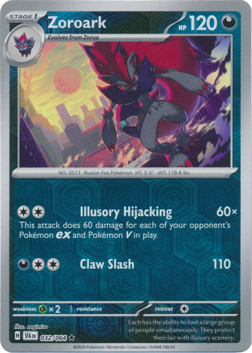 Zoroark 032/064 (Scarlet & Violet: Shrouded Fable) Rare - Reverse Holo