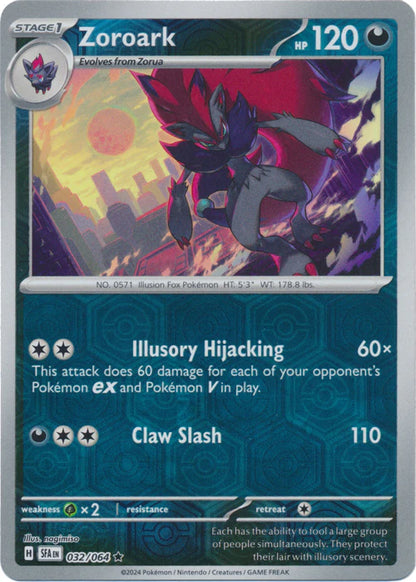 Zoroark 032/064 (Scarlet & Violet: Shrouded Fable) Rare - Reverse Holo