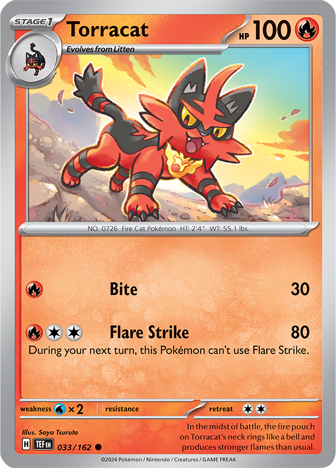 Torracat 033/162 (Scarlet & Violet: Temporal Forces) Common