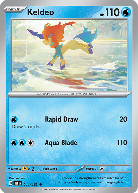 Keldeo 044/162 (Scarlet & Violet: Temporal Forces) Uncommon