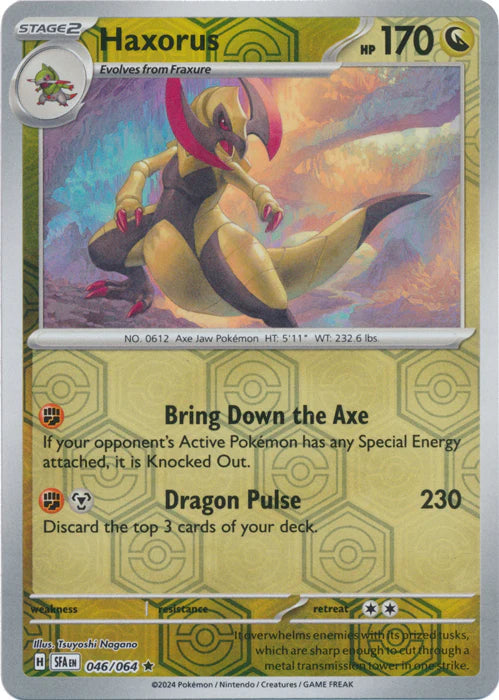 Haxorus 046/064 (Scarlet & Violet: Shrouded Fable) Rare - Reverse Holo