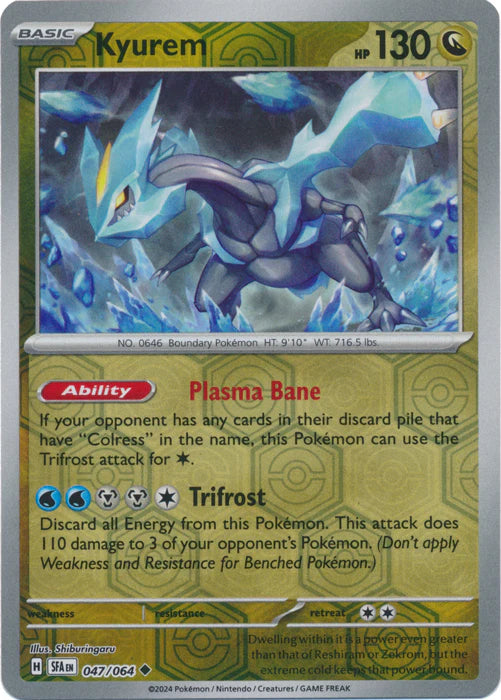 Kyurem 047/064 (Scarlet & Violet: Shrouded Fable) Uncommon - Reverse Holo