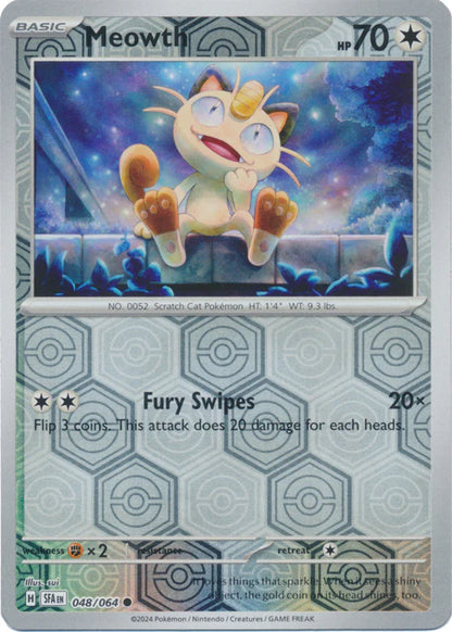 Meowth 048/064 (Scarlet & Violet: Shrouded Fable) Common - Reverse Holo