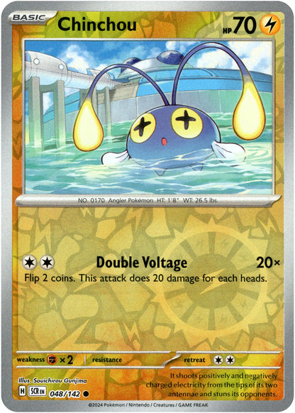 Chinchou - 048/142 (Scarlet & Violet: Stellar Crown) Common - Reverse Holo