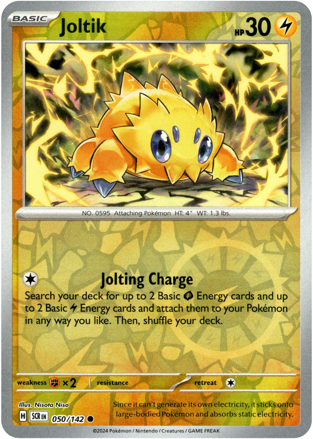 Joltik - 050/142 (Scarlet & Violet: Stellar Crown) Common - Reverse Holo