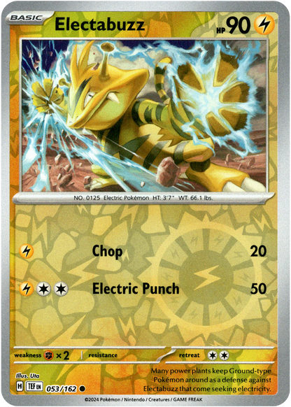 Electabuzz 053/162 (Scarlet & Violet: Temporal Forces) Common - Reverse Holo