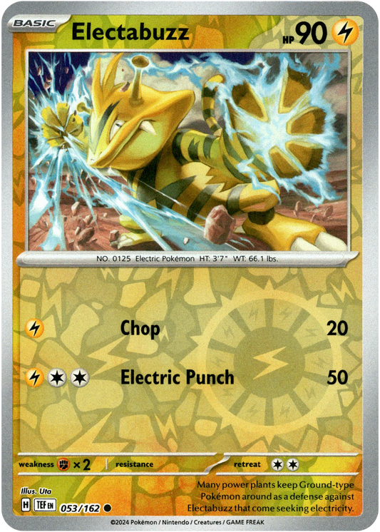 Electabuzz 053/162 (Scarlet & Violet: Temporal Forces) Common - Reverse Holo