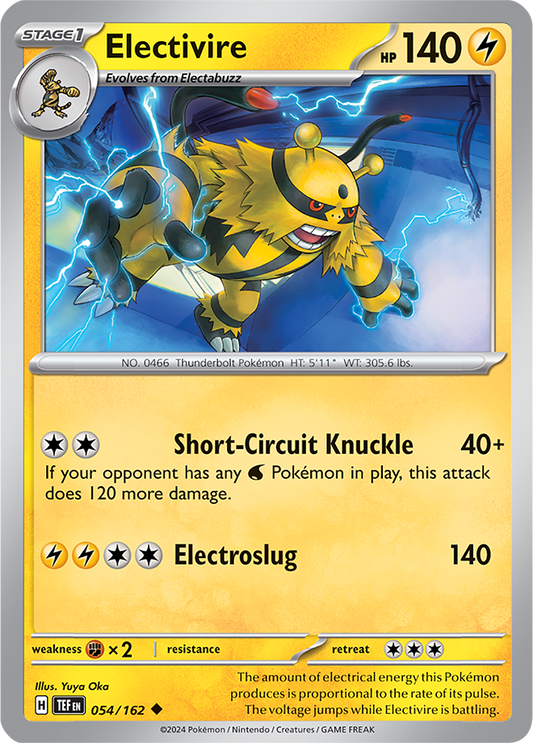 Electivire 054/162 (Scarlet & Violet: Temporal Forces) Uncommon