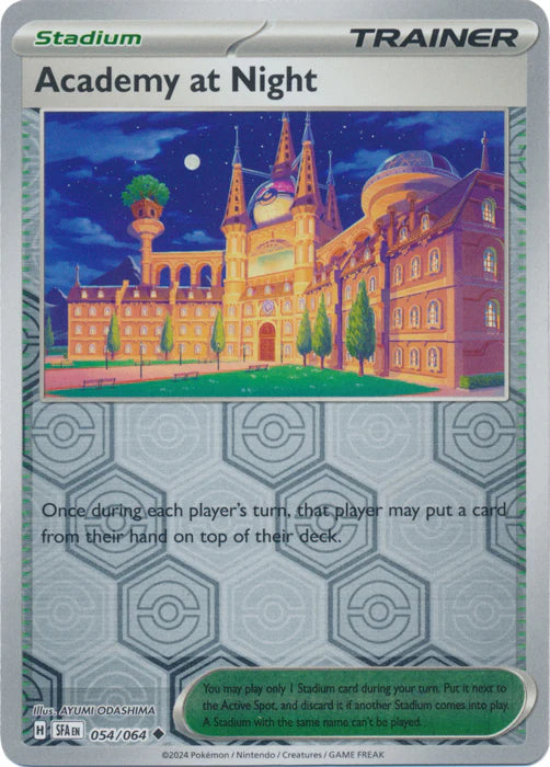 Academy at Night 054/064 (Scarlet & Violet: Shrouded Fable) Uncommon - Reverse Holo