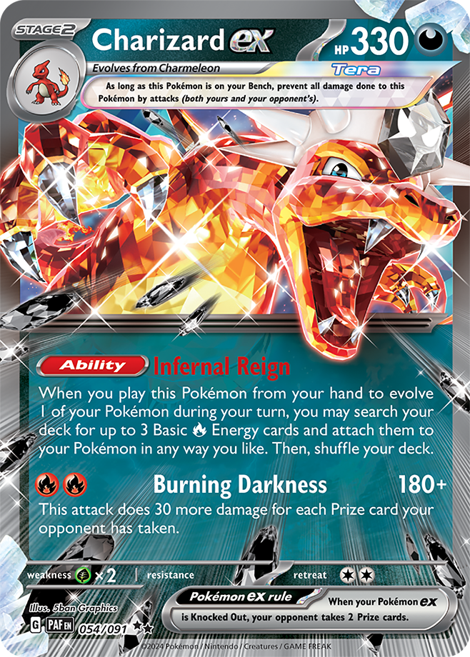 Charizard EX 054/091 (Scarlet & Violet: Paldean Fates) Double Rare Holo