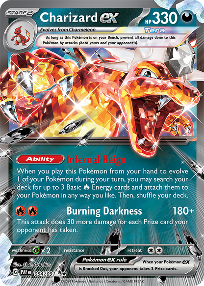 Charizard EX 054/091 (Scarlet & Violet: Paldean Fates) Double Rare Holo