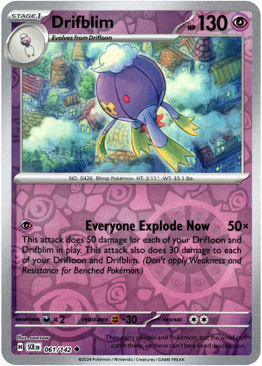 Drifblim - 060/142 (Scarlet & Violet: Stellar Crown) Uncommon - Reverse Holo