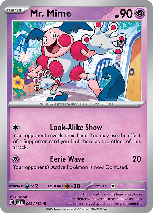 Mr. Mime 063/162 (Scarlet & Violet: Temporal Forces) Common