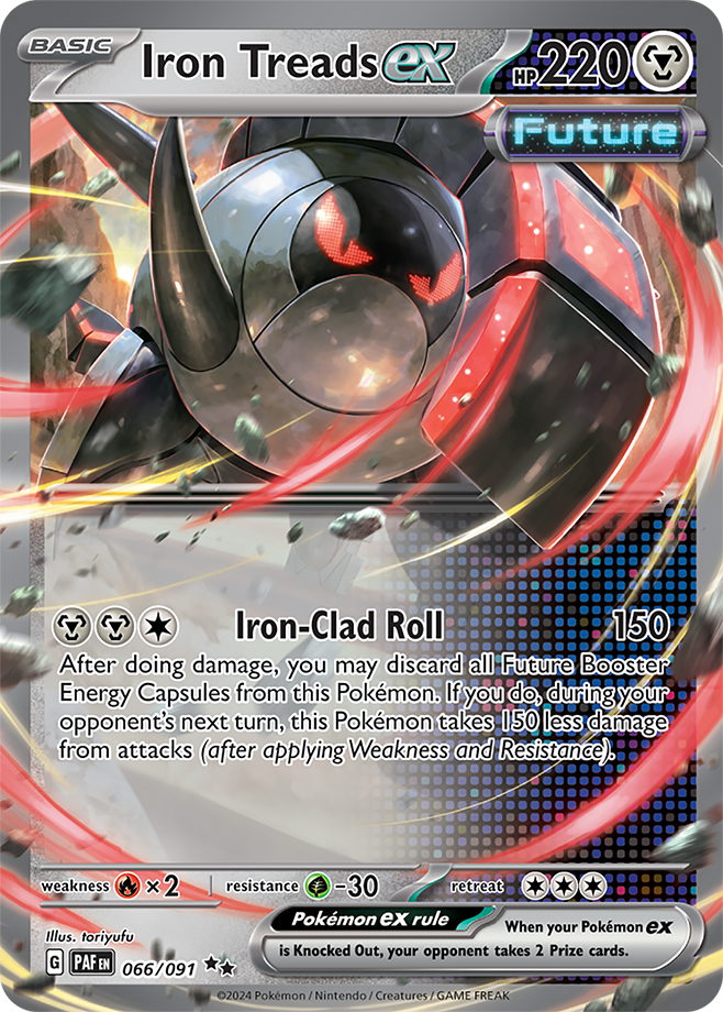 Iron Treads EX 066/091 (Scarlet & Violet: Paldean Fates) Double Rare Holo