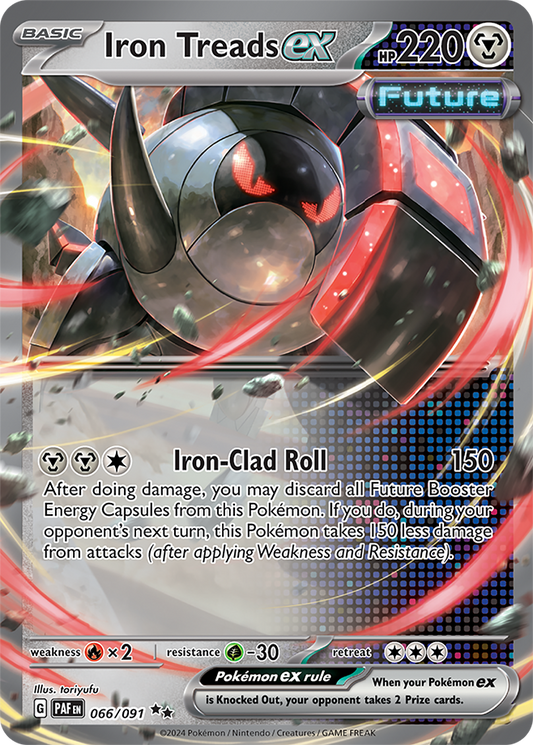 Iron Treads EX 066/091 (Scarlet & Violet: Paldean Fates) Double Rare Holo