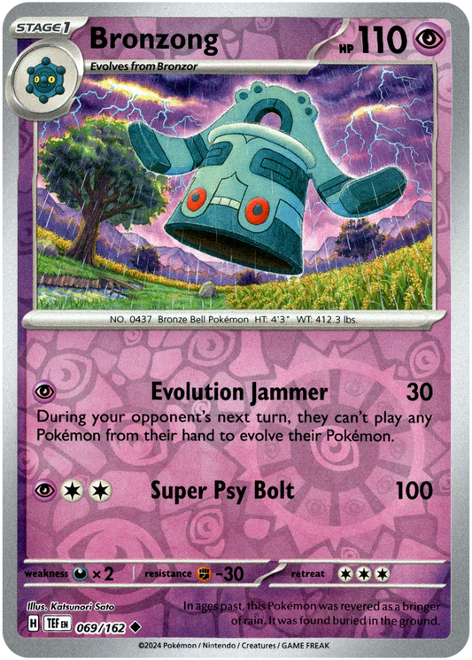 Bronzong 069/162 (Scarlet & Violet: Temporal Forces) Uncommon - Reverse Holo