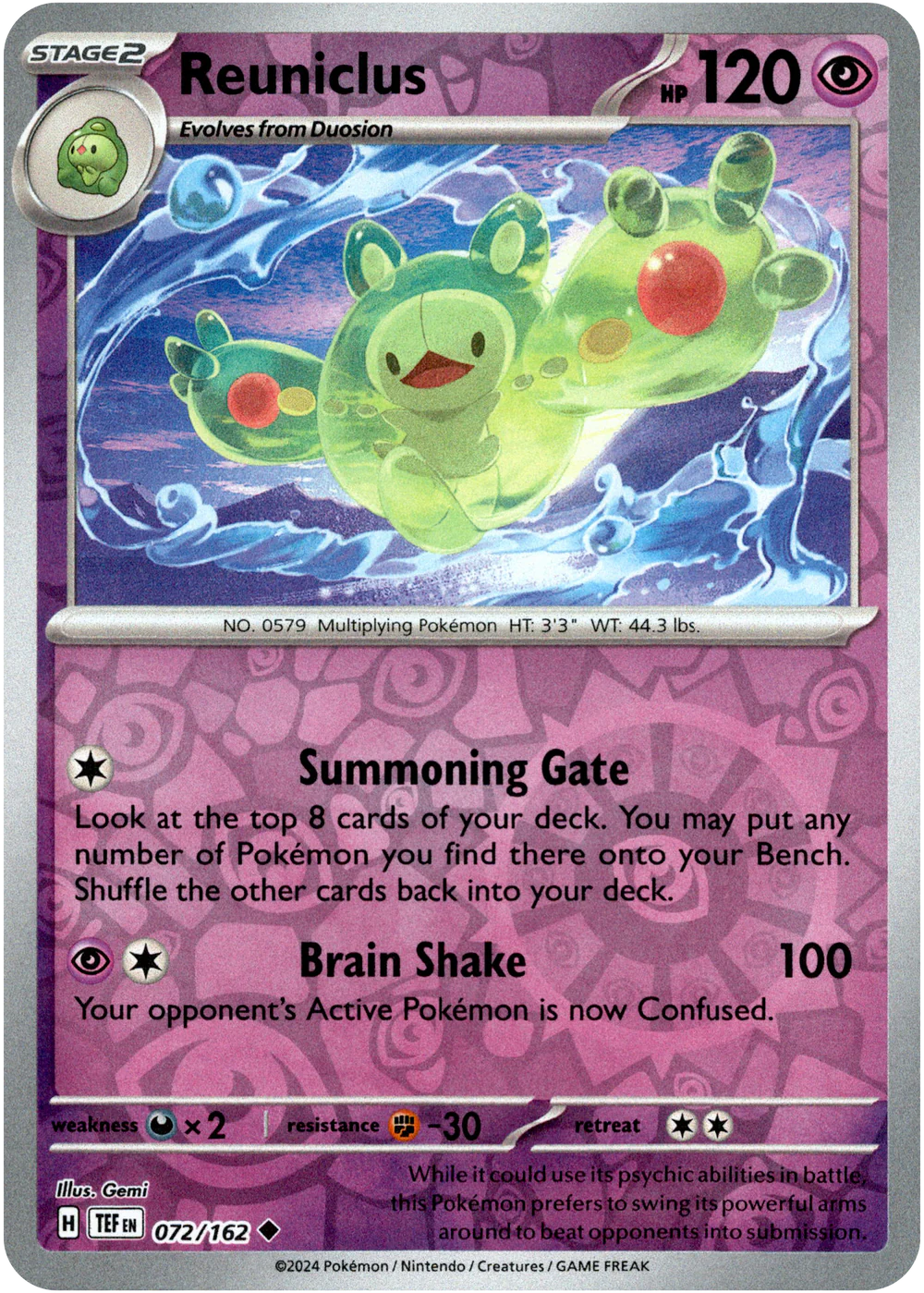 Reuniclus 071/162 (Scarlet & Violet: Temporal Forces) Uncommon - Reverse Holo