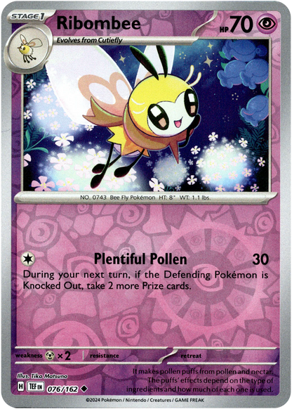 Ribombee 076/162 (Scarlet & Violet: Temporal Forces) Uncommon - Reverse Holo