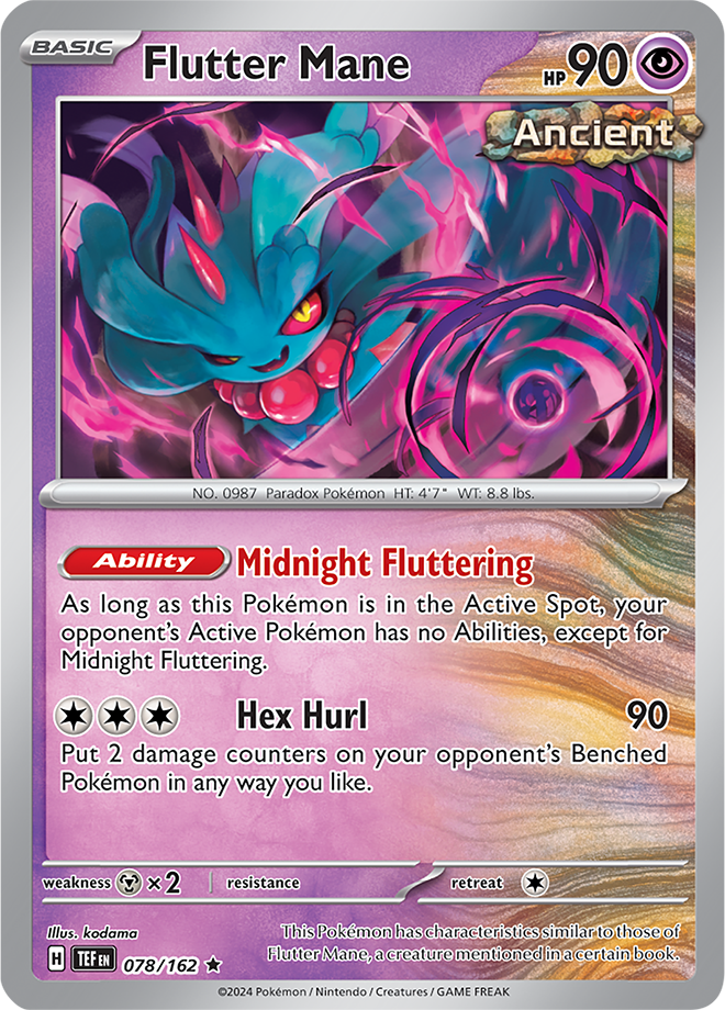 Flutter Mane 078/162 (Scarlet & Violet: Temporal Forces) Rare Holo