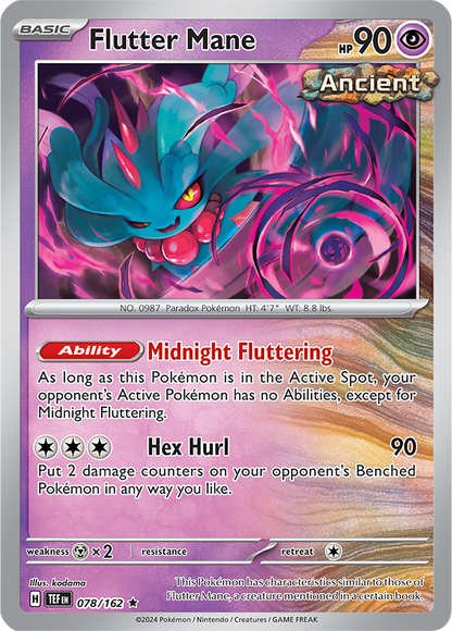 Flutter Mane 078/162 (Scarlet & Violet: Temporal Forces) Rare Holo