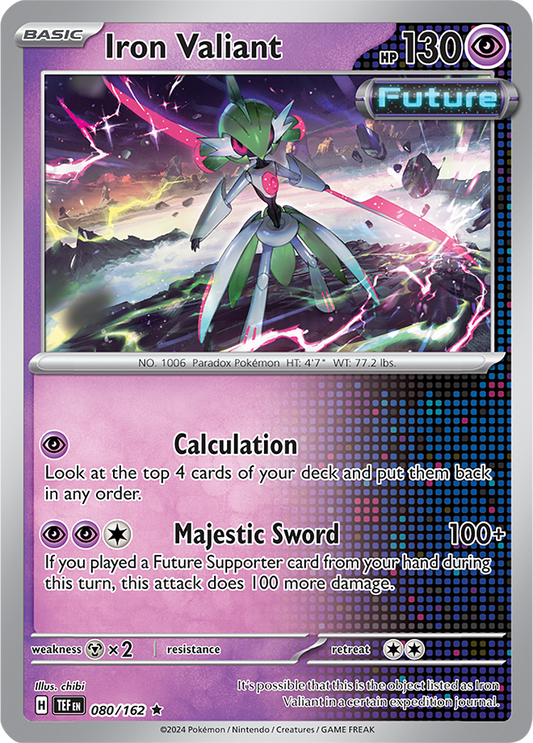 Iron Valiant 080/162 (Scarlet & Violet: Temporal Forces) Rare Holo