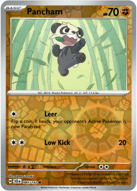 Pancham - 085/142 (Scarlet & Violet: Stellar Crown) Common - Reverse Holo