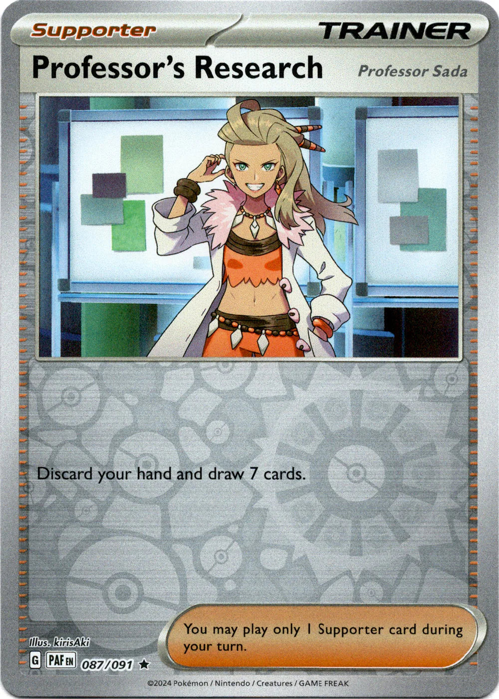 Professor's Research 087/091 (Scarlet & Violet: Paldean Fates) Rare - Reverse Holo