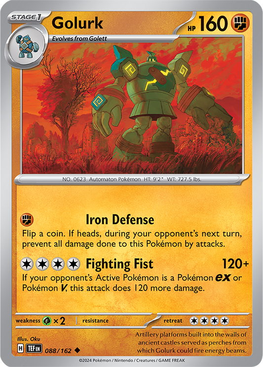 Golurk 088/162 (Scarlet & Violet: Temporal Forces) Rare Holo