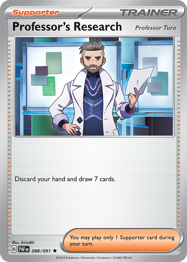 Professor's Research 088/091 (Scarlet & Violet: Paldean Fates) Rare Holo