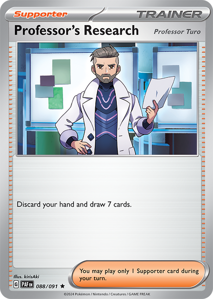 Professor's Research 088/091 (Scarlet & Violet: Paldean Fates) Rare Holo