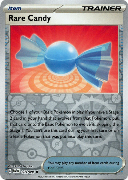 Rare Candy 089/091 (Scarlet & Violet: Paldean Fates) Common - Reverse Holo