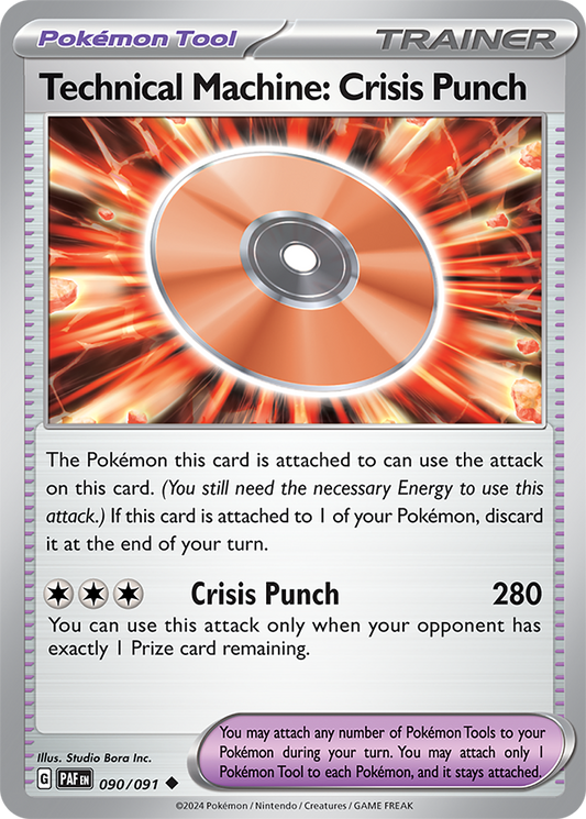 Technical Machine: Crisis Punch 090/091 (Scarlet & Violet: Paldean Fates) Uncommon