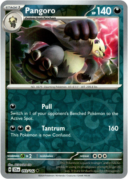 Pangoro - 093/142 (Scarlet & Violet: Stellar Crown) Uncommon - Reverse Holo