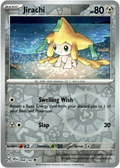 Jirachi - 098/142 (Scarlet & Violet: Stellar Crown) Uncommon - Reverse Holo