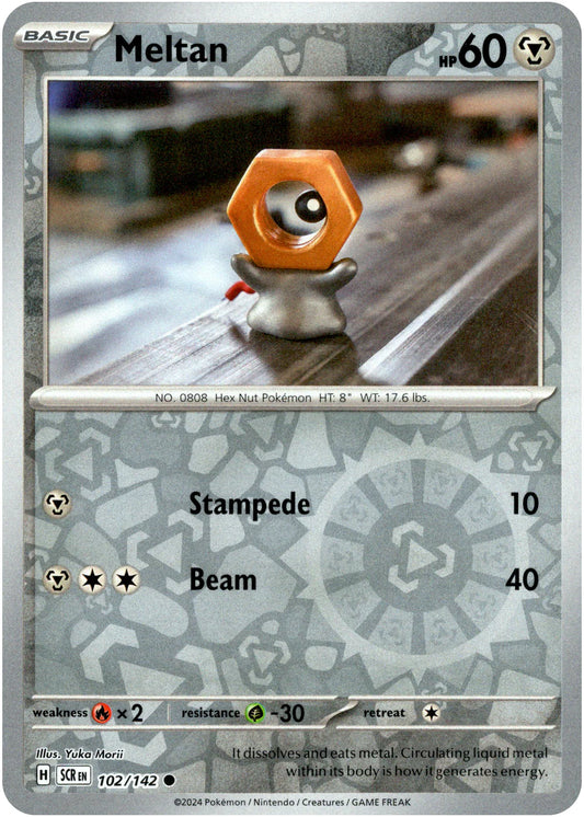 Meltan - 102/142 (Scarlet & Violet: Stellar Crown) Common - Reverse Holo