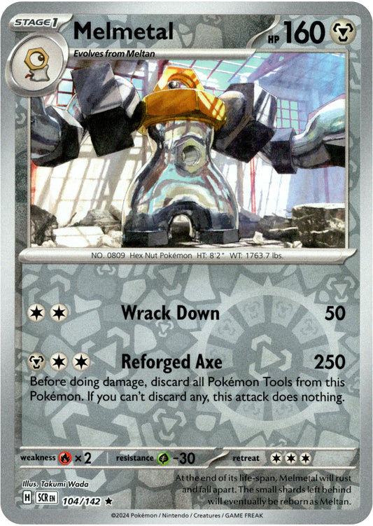 Melmetal - 104/142 (Scarlet & Violet: Stellar Crown) Rare  - Reverse Holo