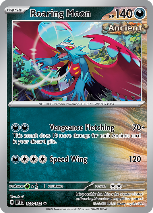 Roaring Moon 109/162 (Scarlet & Violet: Temporal Forces) Rare Holo