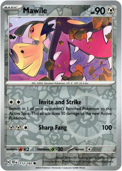 Mawile 112/162 (Scarlet & Violet: Temporal Forces) Common - Reverse Holo