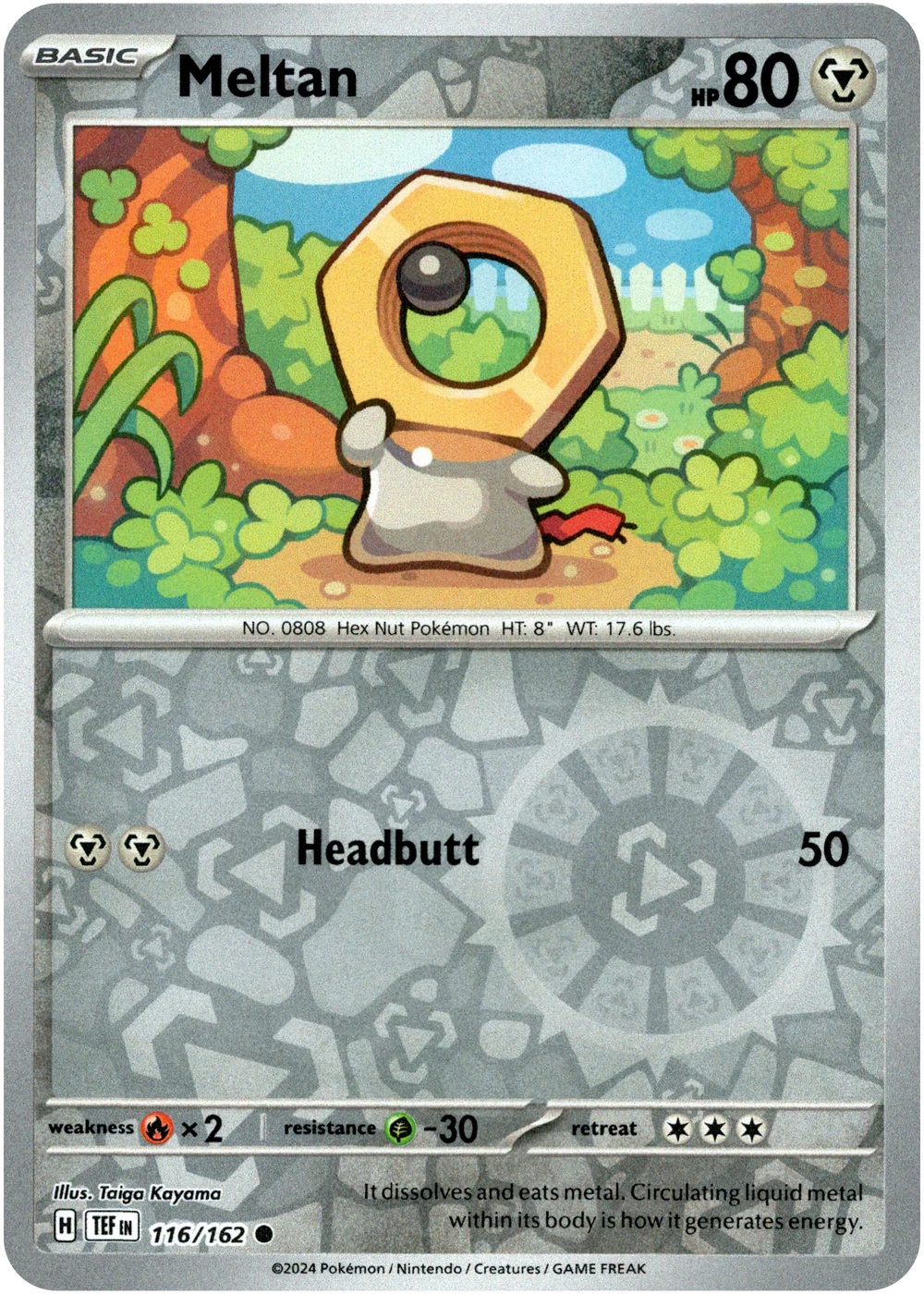 Meltan 116/162 (Scarlet & Violet: Temporal Forces) Common - Reverse Holo