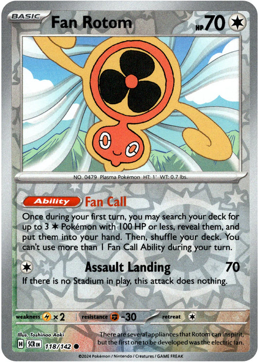 Fan Rotom - 118/142 (Scarlet & Violet: Stellar Crown) Common - Reverse Holo