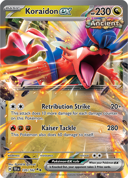 Koraidon EX 120/162 (Scarlet & Violet: Temporal Forces) Double Rare Holo